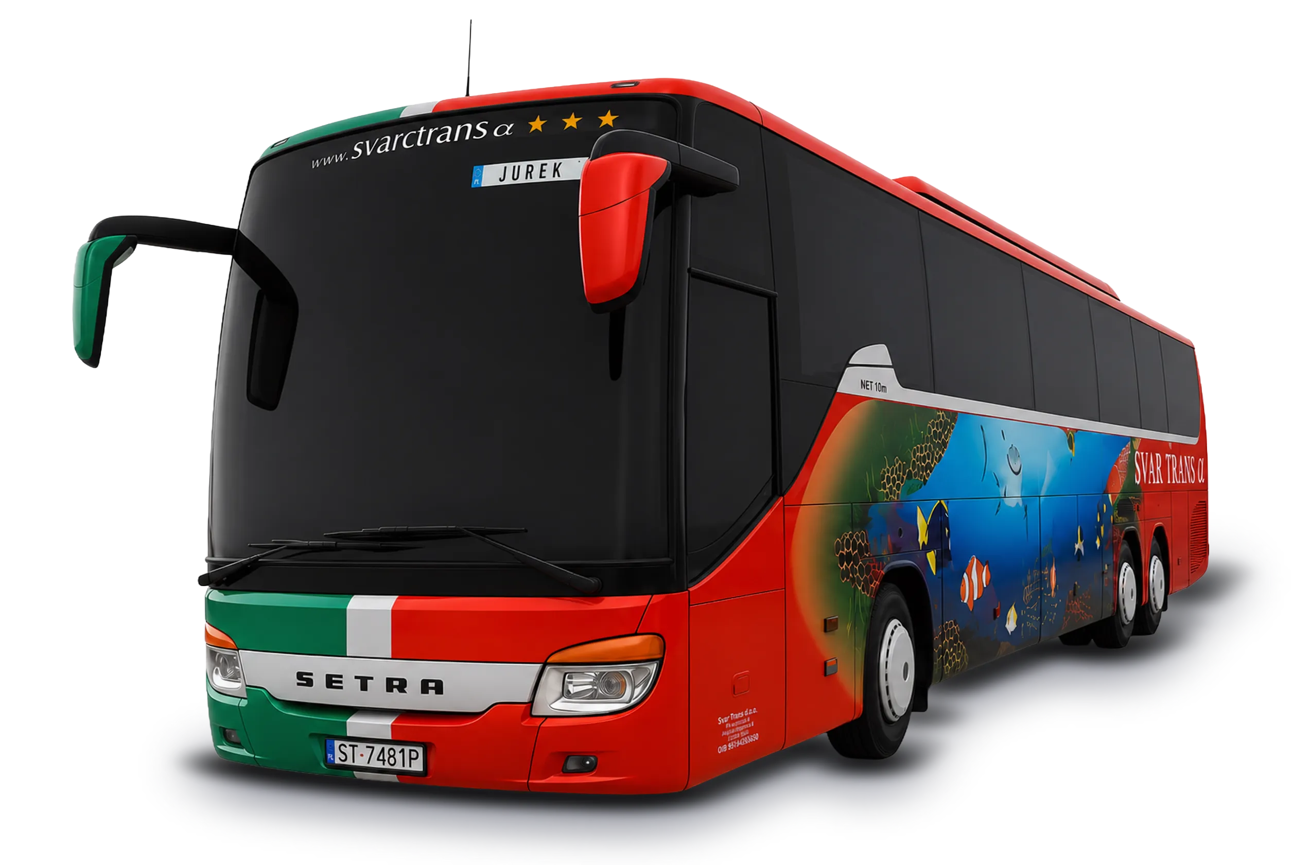 Komfortowy autokar SETRA firmy SVARC-TRANS